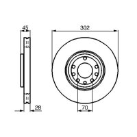 BOSCH 0 986 479 076 Bremsscheibe