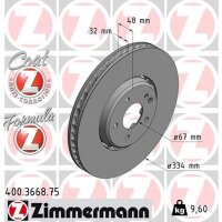 ZIMMERMANN 400.3668.75 Bremsscheibe