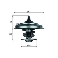 MAHLE TX 34 82D Thermostat, Kühlmittel