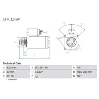BOSCH 0 986 010 600 Starter