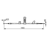 BOSCH 1 987 482 522 Seilzug, Feststellbremse
