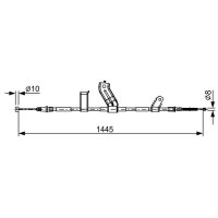 BOSCH 1 987 482 523 Seilzug, Feststellbremse