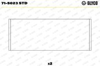 GLYCO 71-5023 STD Pleuellagerschale