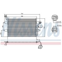 NISSENS 94574 Kondensator, Klimaanlage