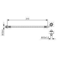 BOSCH 1 987 481 B25 Bremsschlauch