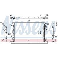 NISSENS 607199 Kühler, Motorkühlung
