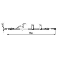 BOSCH 1 987 482 404 Seilzug, Feststellbremse