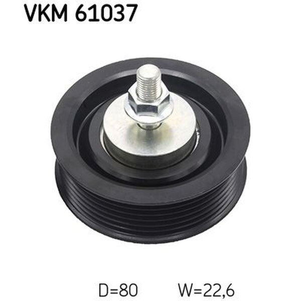 SKF VKM 61037 Umlenk-/Führungsrolle, Keilrippenriemen