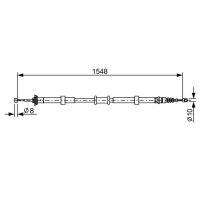 BOSCH 1 987 482 528 Seilzug, Feststellbremse