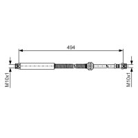 BOSCH 1 987 481 A05 Bremsschlauch
