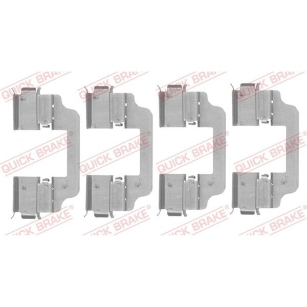 QUICK BRAKE 109-0153 Zubehörsatz, Scheibenbremsbelag