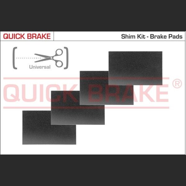 QUICK BRAKE W1299 Anti-Quietsch-Folie, Bremsbelag (Rückenplatte)