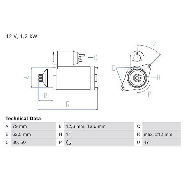 BOSCH 0 986 026 000 Starter