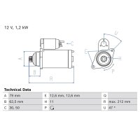 BOSCH 0 986 026 000 Starter