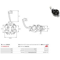 AS-PL SBH3016 Halter, Kohlebürsten