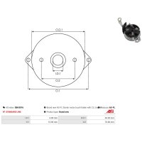 AS-PL SBH3016 Halter, Kohlebürsten