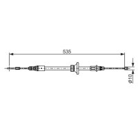 BOSCH 1 987 482 677 Seilzug, Feststellbremse