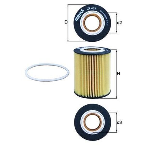 MAHLE OX 433D Ölfilter