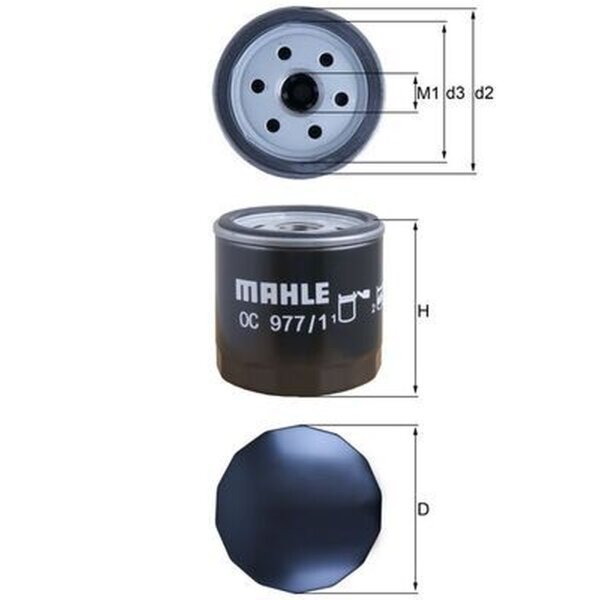 MAHLE OC 977/1 Ölfilter