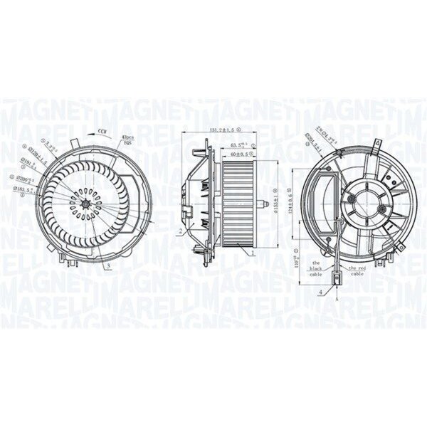 MAGNETI MARELLI 069412777010 Innenraumgebläse