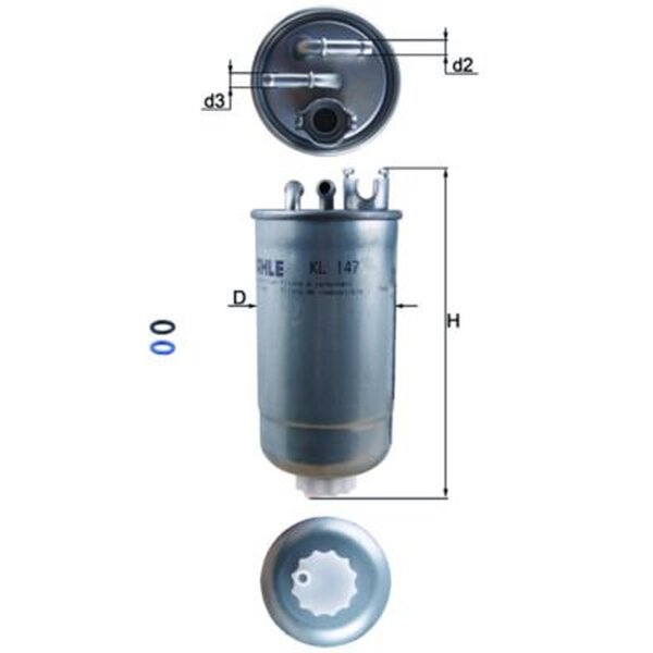 KNECHT KL 147D Kraftstofffilter