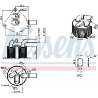 NISSENS 91548 Ölkühler, Automatikgetriebe
