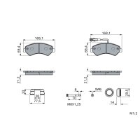 BOSCH 0 986 460 239 Bremsbelagsatz, Scheibenbremse