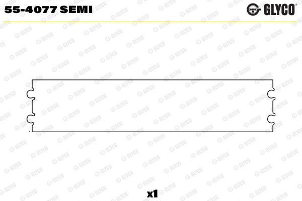 GLYCO 55-4077 SEMI Lagerbuchse, Pleuel