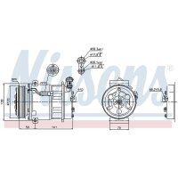 NISSENS 89124 Kompressor, Klimaanlage