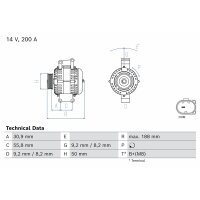BOSCH 0 986 084 980 Generator