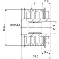 VALEO 588072 Generatorfreilauf