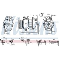 NISSENS 890038 Kompressor, Klimaanlage