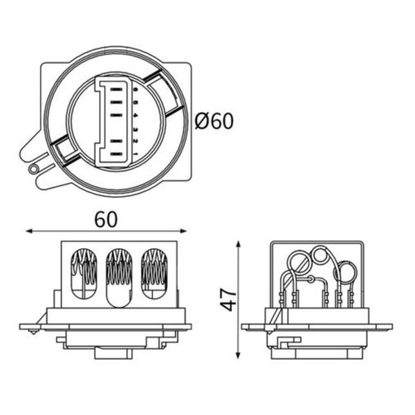 MAHLE ABR 186 000S Widerstand, Innenraumgebläse