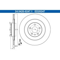 ATE 24.0420-0247.1 Bremsscheibe