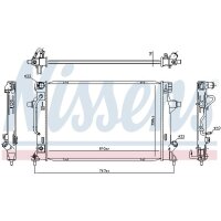 NISSENS 636727 Kühler, Motorkühlung
