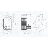MAGNETI MARELLI 350300006000 Ölkühler,...