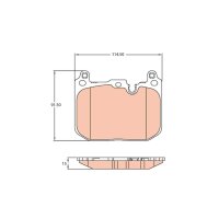 TRW GDB2137 Bremsbelagsatz, Scheibenbremse