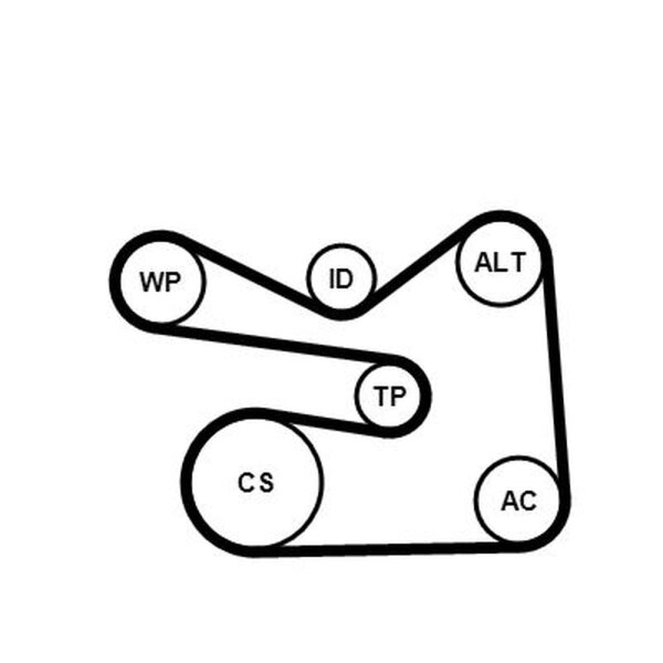 CONTINENTAL CTAM 6PK1733WP3 Wasserpumpe + Keilrippenriemensatz