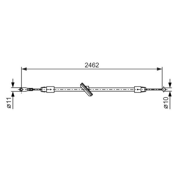 BOSCH 1 987 482 381 Seilzug, Feststellbremse