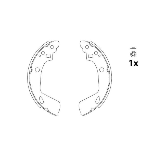 TRW GS8818 Bremsbackensatz