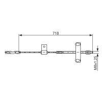 BOSCH 1 987 482 877 Seilzug, Feststellbremse
