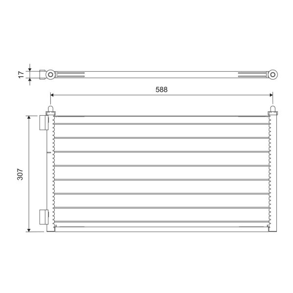 VALEO 818017 Kondensator, Klimaanlage