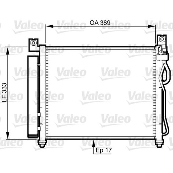 VALEO 814346 Kondensator, Klimaanlage