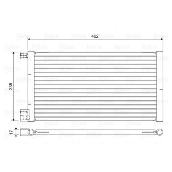 VALEO 814433 Kondensator, Klimaanlage