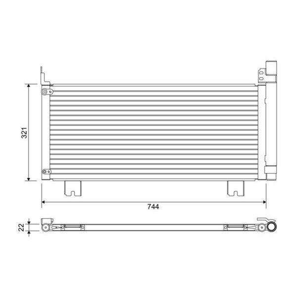 VALEO 822651 Kondensator, Klimaanlage