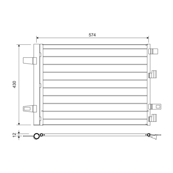 VALEO 812883 Kondensator, Klimaanlage