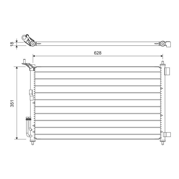 VALEO 817836 Kondensator, Klimaanlage