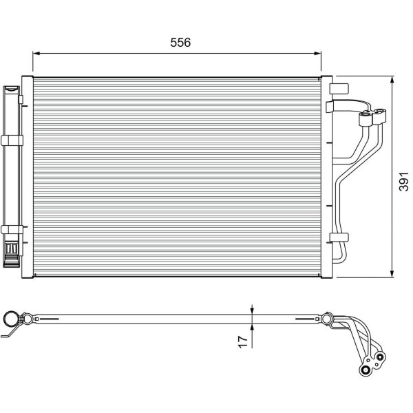VALEO 814394 Kondensator, Klimaanlage