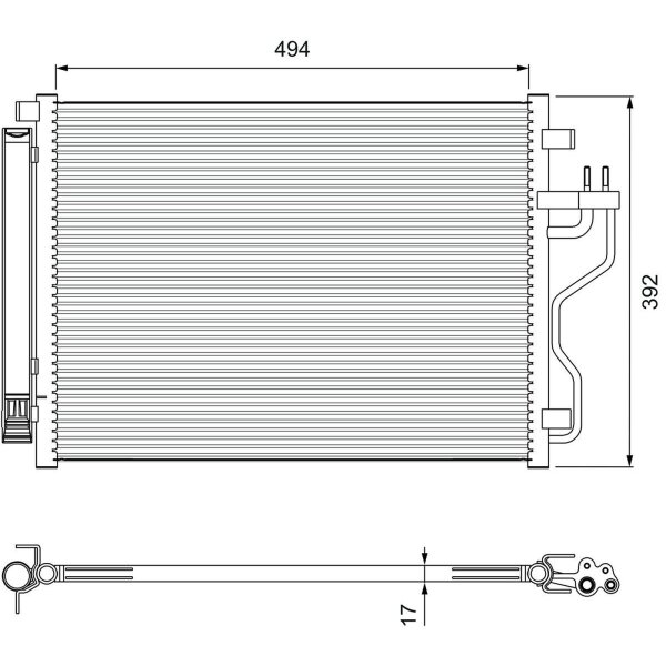 VALEO 814396 Kondensator, Klimaanlage