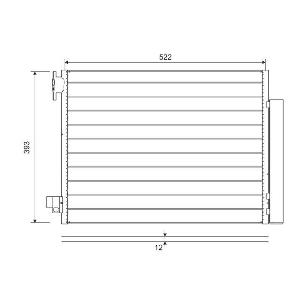 VALEO 822636 Kondensator, Klimaanlage